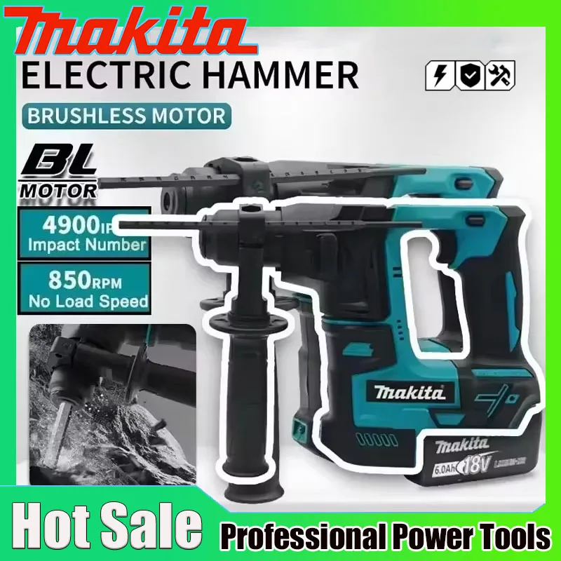 Power Tools For Workshop - Makita Brushless Hammer Cordless Electric Hammer