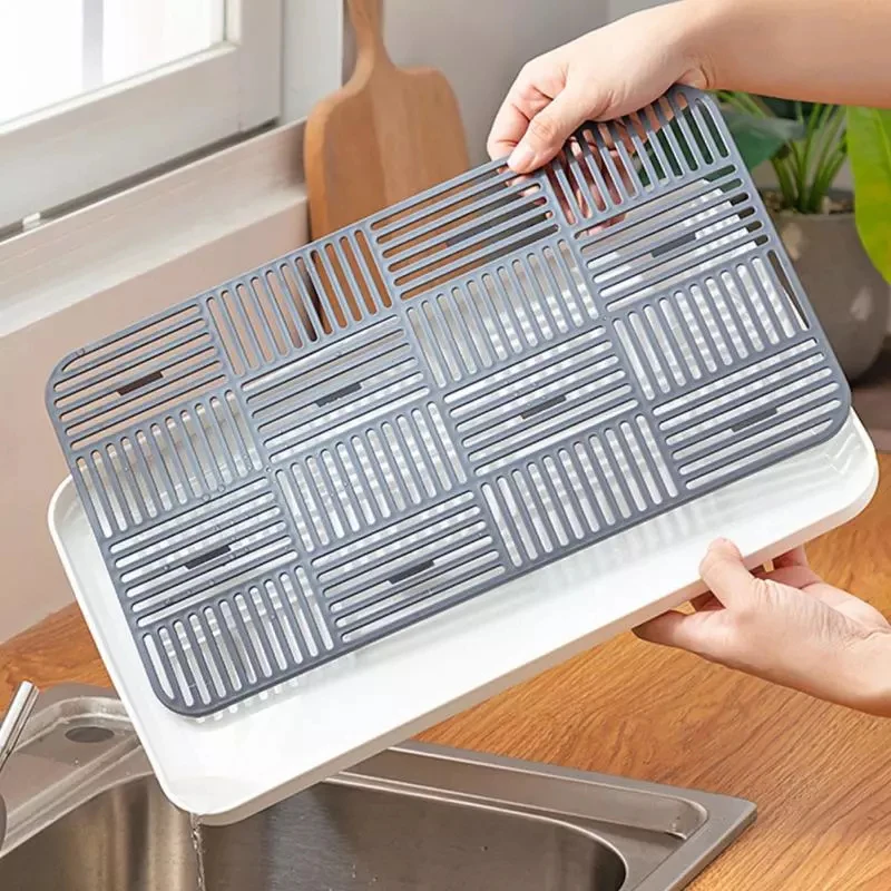 Workshop Tools Shelf - Plastic Drain Rack Dish Cup Drainer