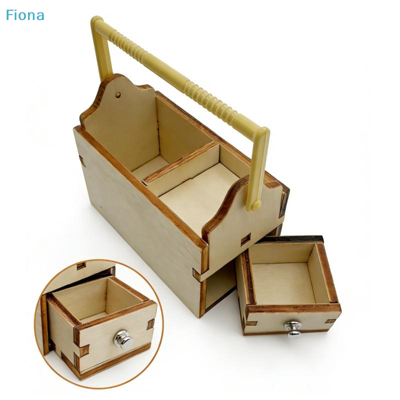 Workshop Tools Toy - ✔1/12 Dollhouse Mini Wooden Toolbox Tools