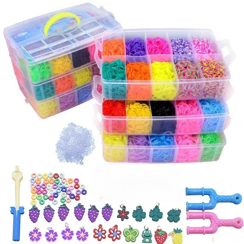 Tools Workshop For Kids - DIY Handmade Rubber Bands Loom Weaving