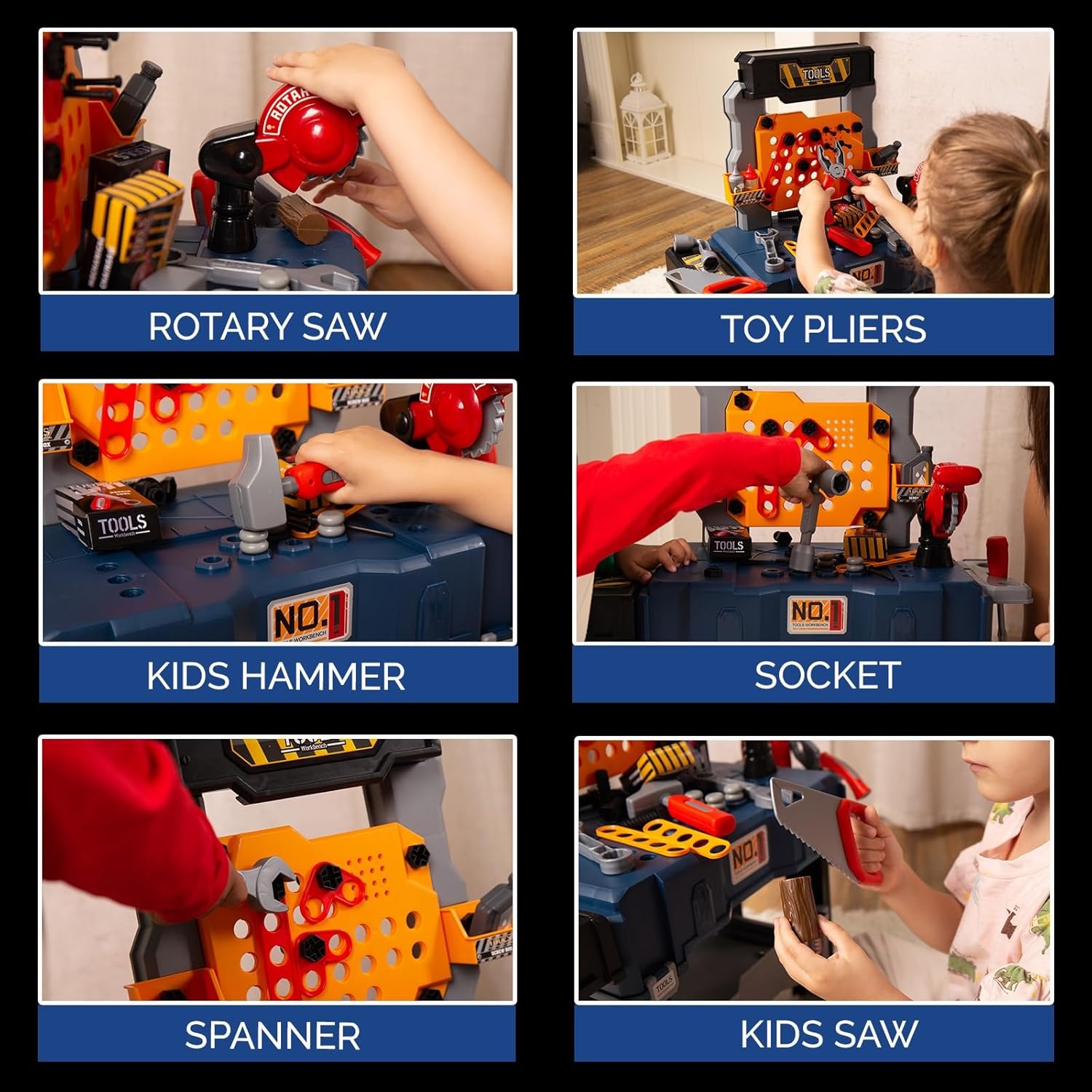 65PCS Kids Tool Bench Set Pret - Tools Workshop For Kids avis et prix