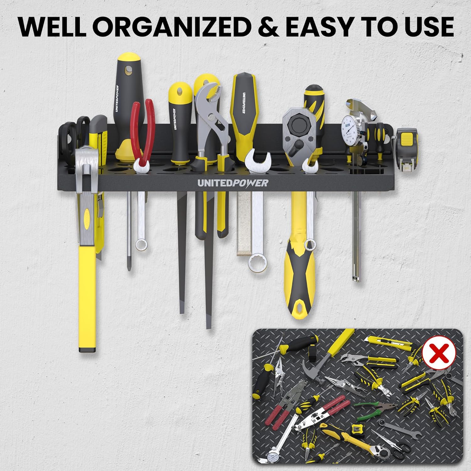 Wall Mount Tool Storage Rack,  - Workshop Tools Rack avis et prix