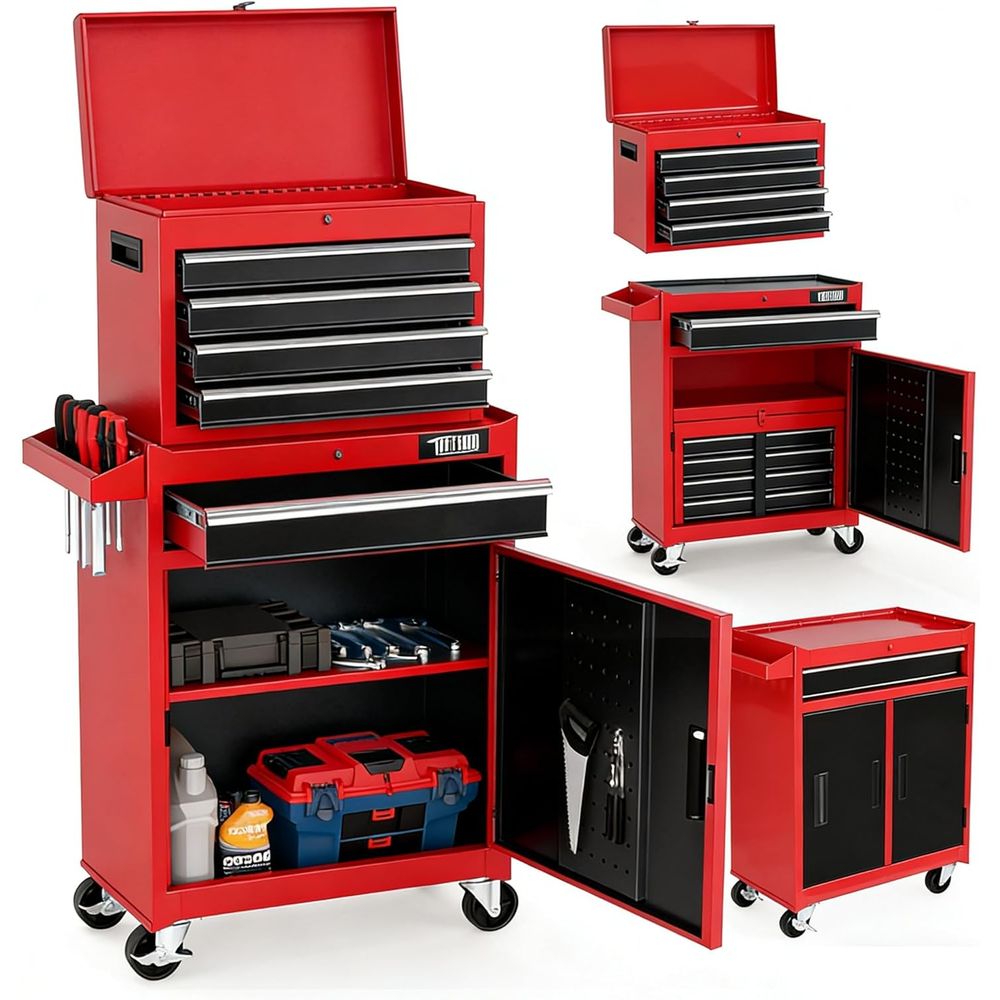 Rolling Tool Chest with Detach - Workshop Tools Shelf avis et prix