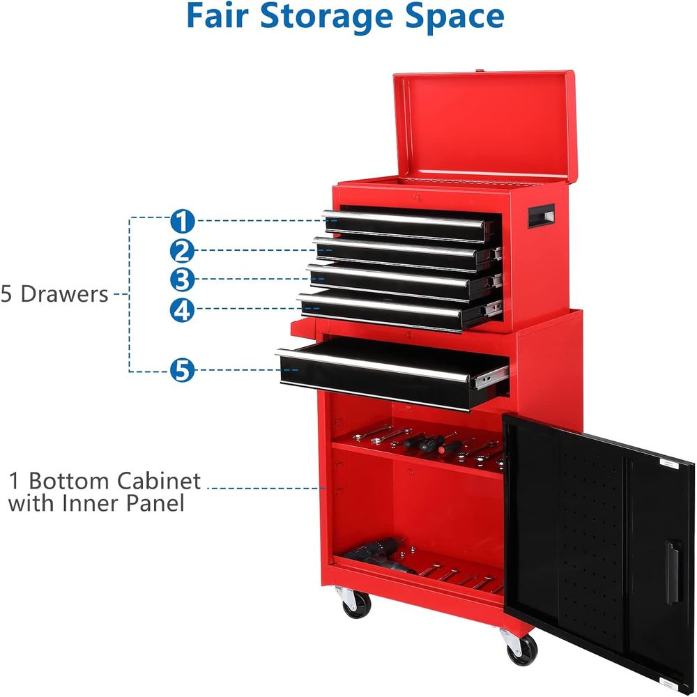 Rolling Tool Chest with Detach - Workshop Tools Shelf avis et prix