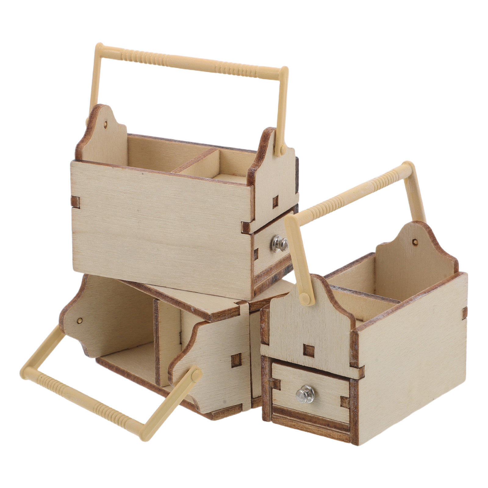 3Pcs Wooden Mini Toolbox 1:12  - Workshop Tools Toy avis et prix