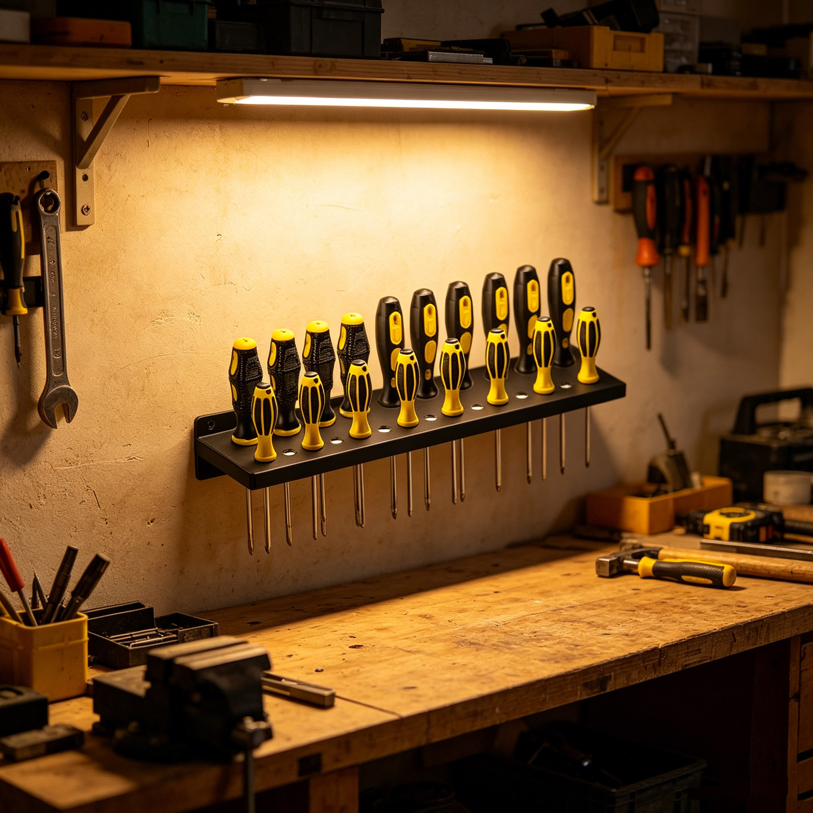 25 Hole Metal Screwdriver Wall - Workshop Tools Rack avis et prix