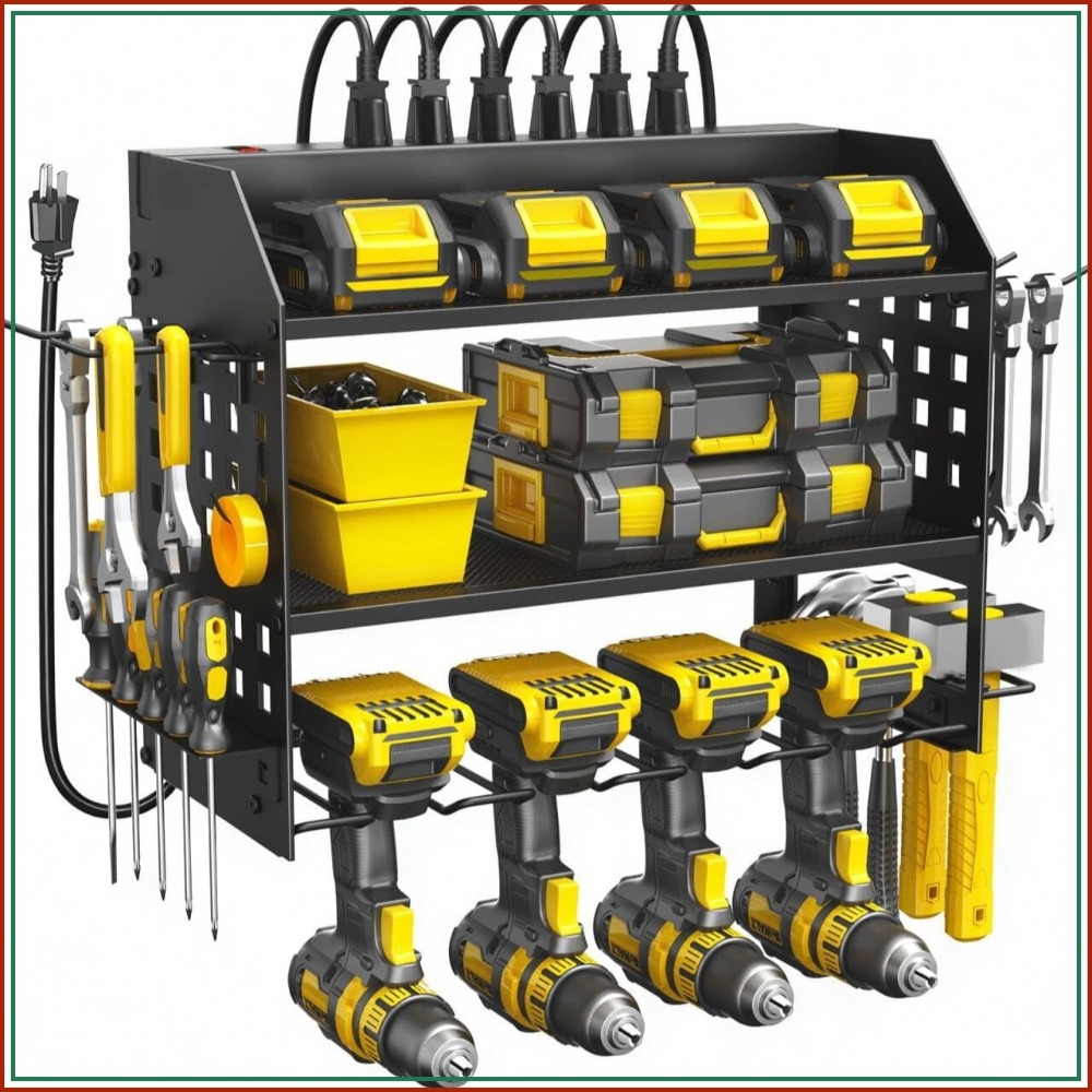 Power Tool Organizer with Char - Workshop Tools Shelf avis et prix
