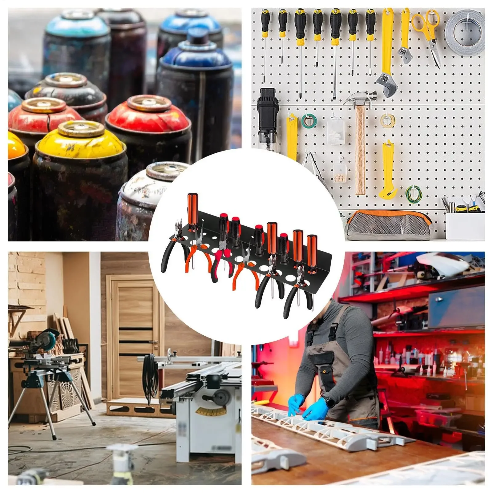 Screwdriver Tool Organizer Hol - Workshop Tools Hammer avis et prix
