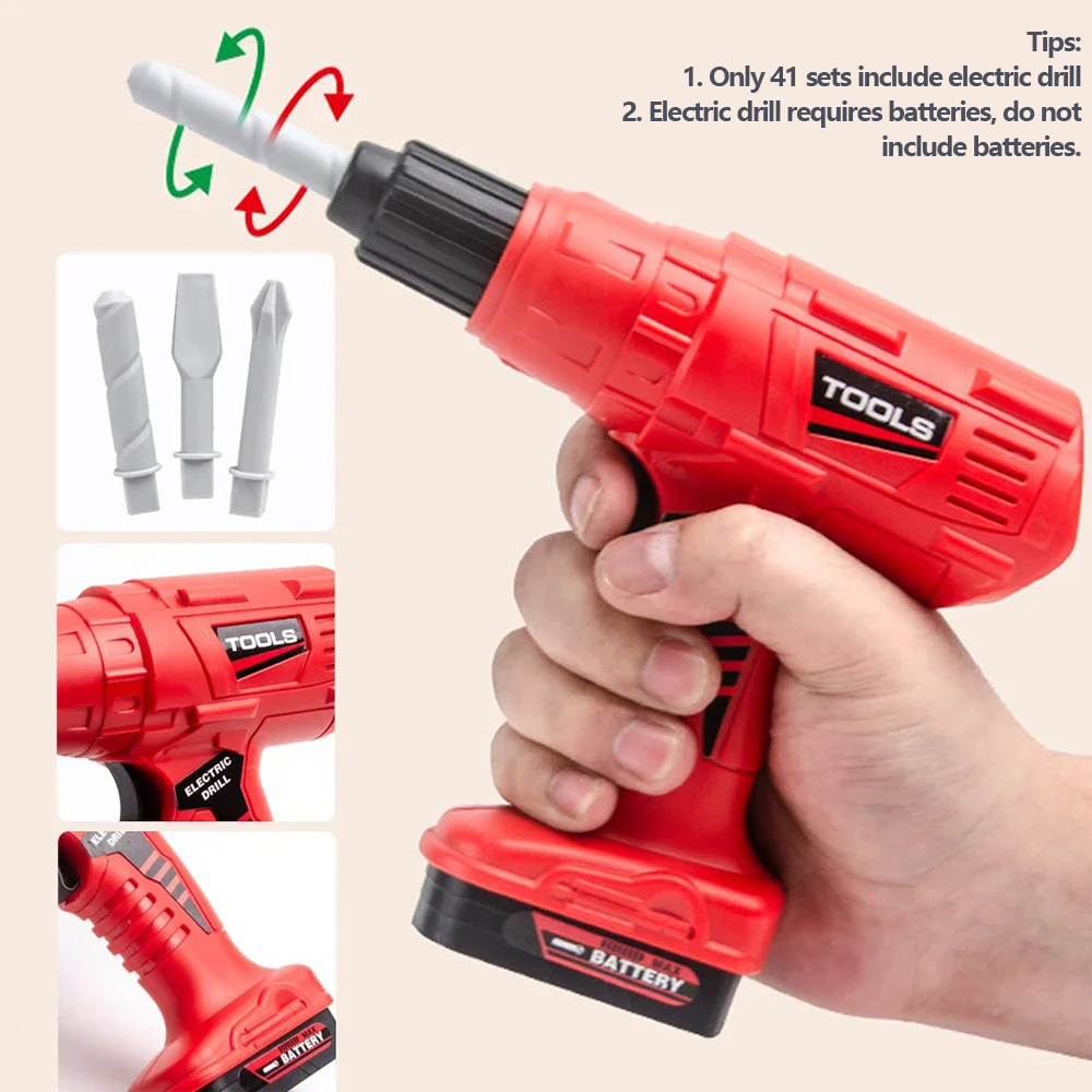 38/41 PCS Pretend Tools Kit Ki - Tools Workshop For Kids avis et prix