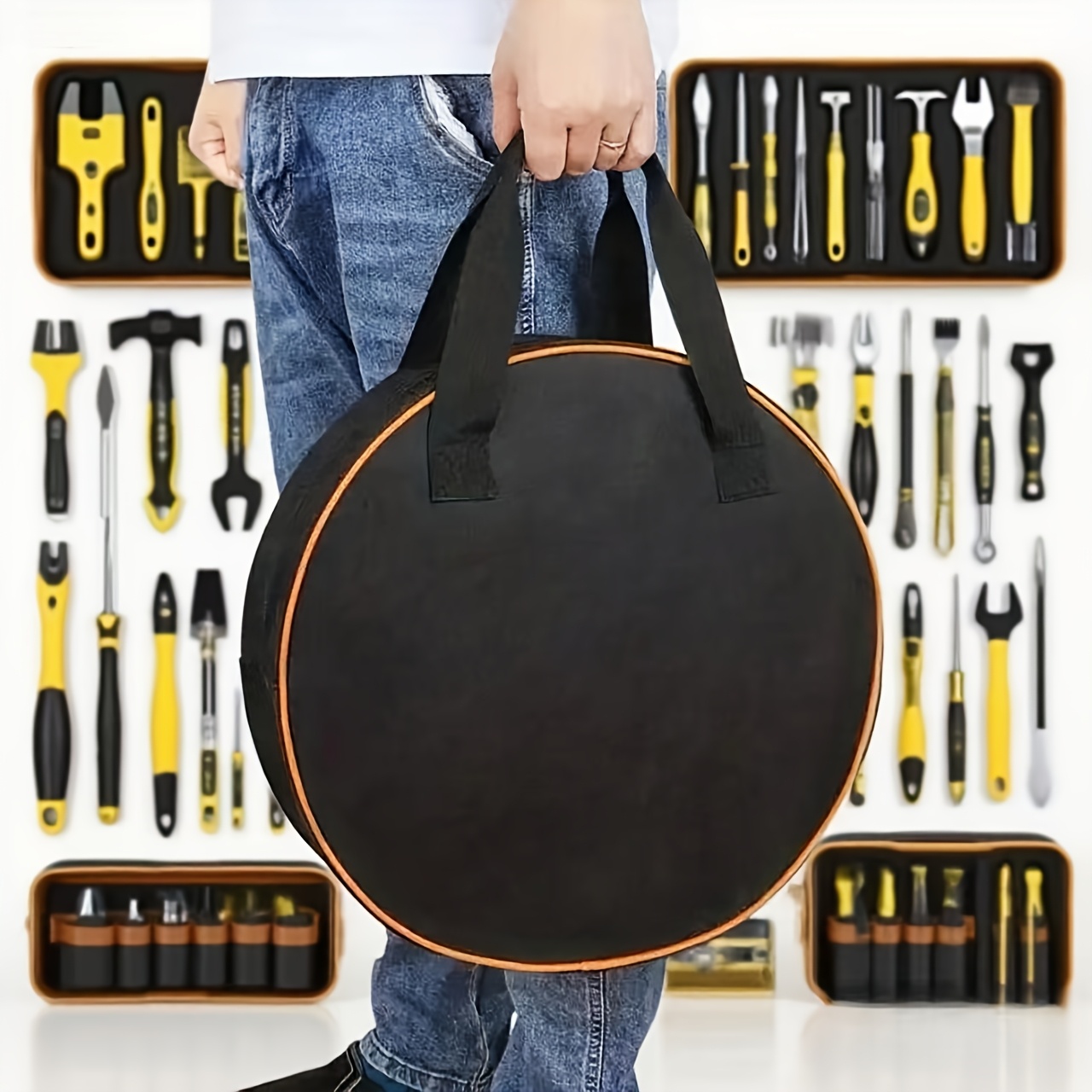 1-Piece Round Tool Storage Bag - Workshop Tools Organizing avis et prix
