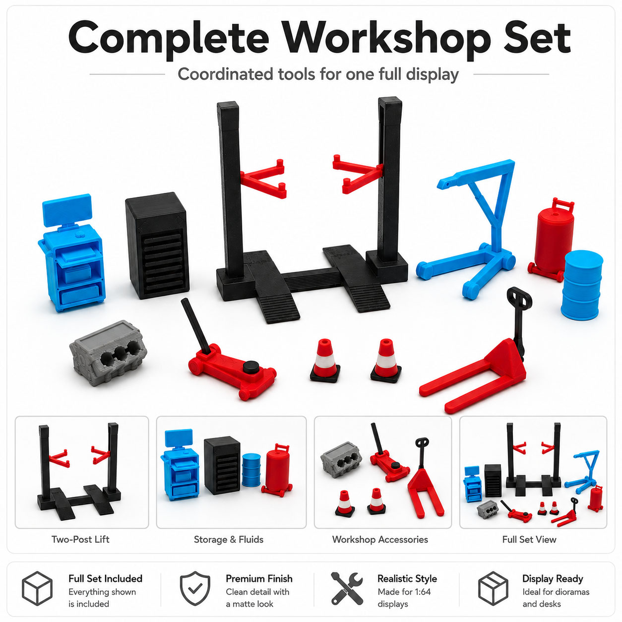 1:64 Garage Workshop Miniature - Workshop Tools Toy avis et prix