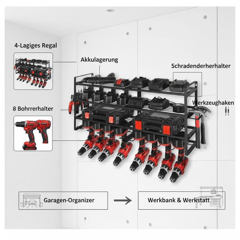 Equipment Storage Station 4-La - Workshop Tools Shelf avis et prix