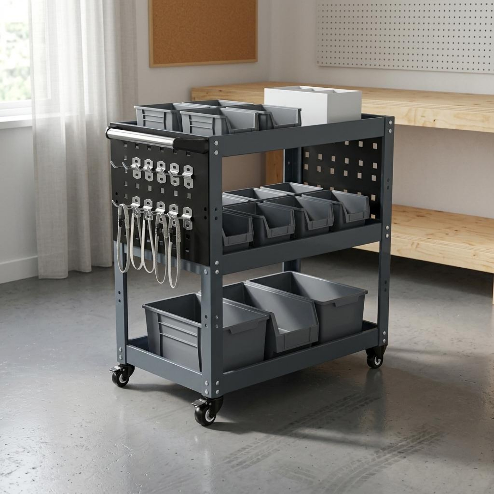 Metal Tool Utility Wagon on Wh - Design Tools Workshop avis et prix