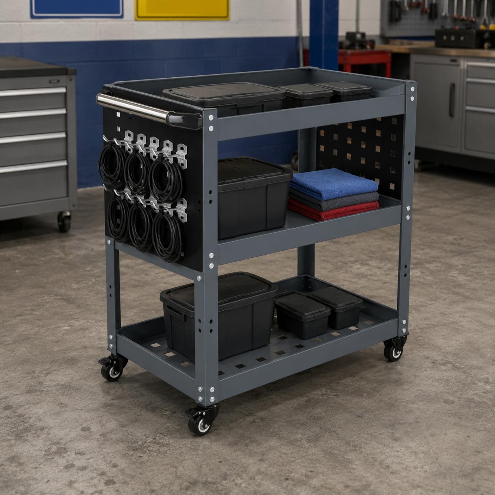 Metal Tool Utility Wagon on Wh - Design Tools Workshop avis et prix