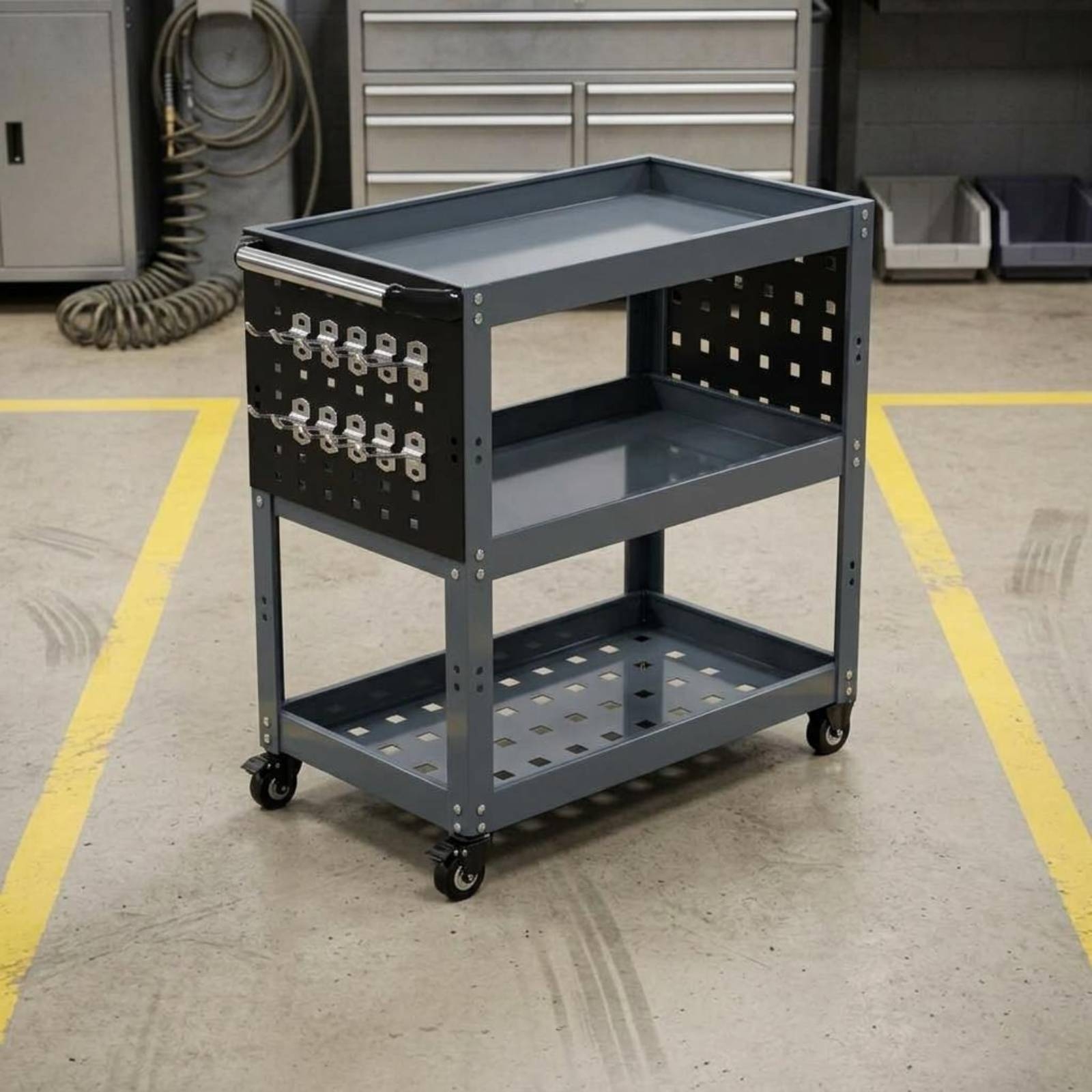 Metal Tool Utility Wagon on Wh - Design Tools Workshop avis et prix