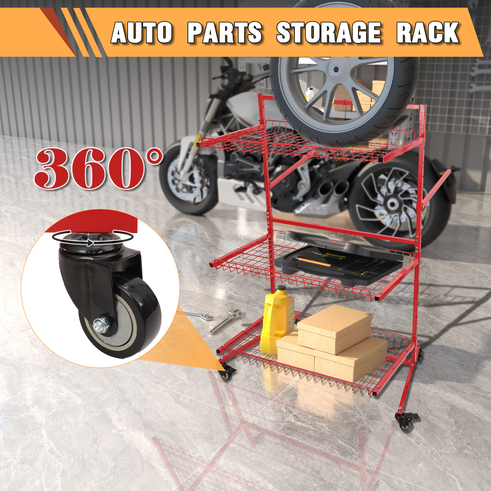 3 Layer Automotive Parts Manag - Workshop Tools Shelf avis et prix