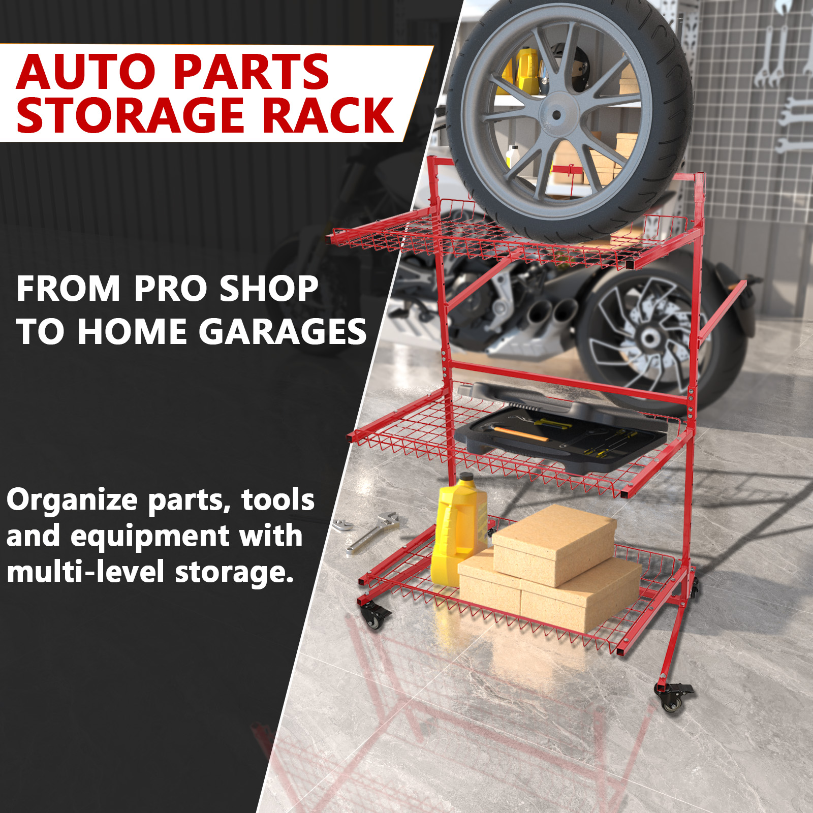 3 Layer Automotive Parts Manag - Workshop Tools Shelf avis et prix