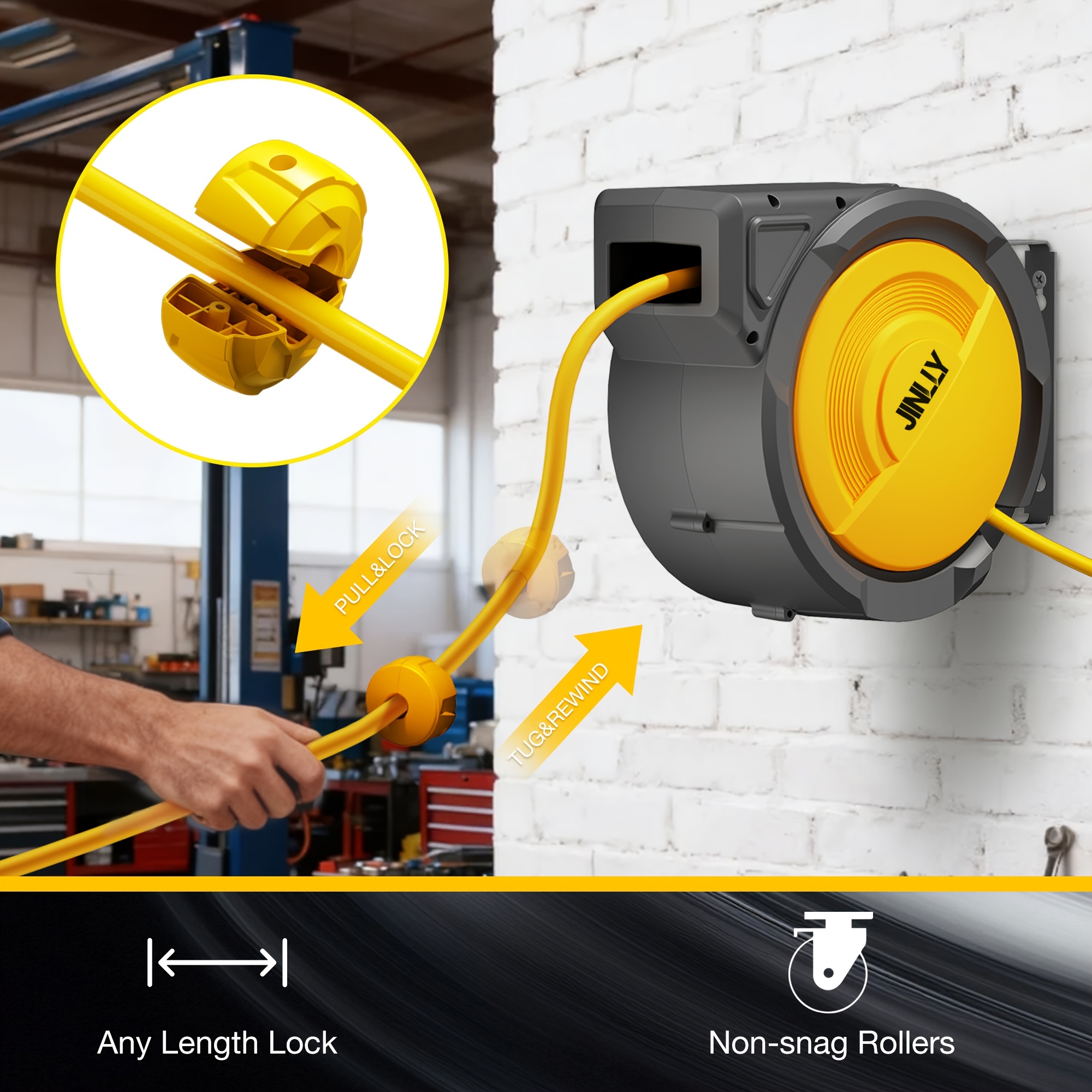 Heavy-Duty Retractable Air Hos - Tools Of Workshop avis et prix