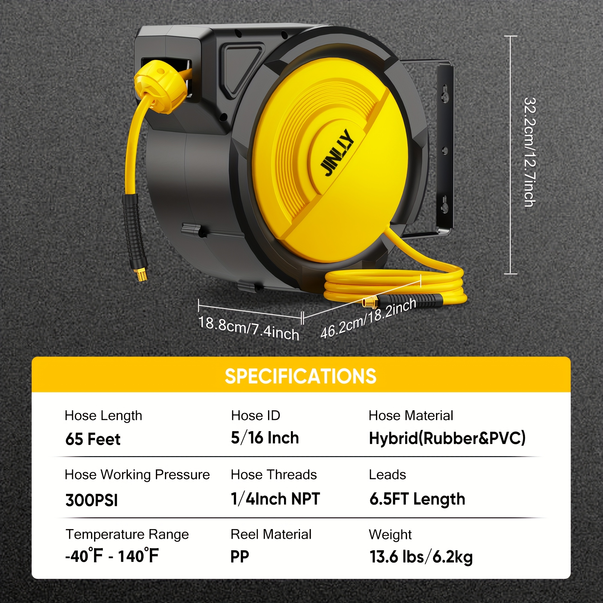 Heavy-Duty Retractable Air Hos - Tools Of Workshop avis et prix