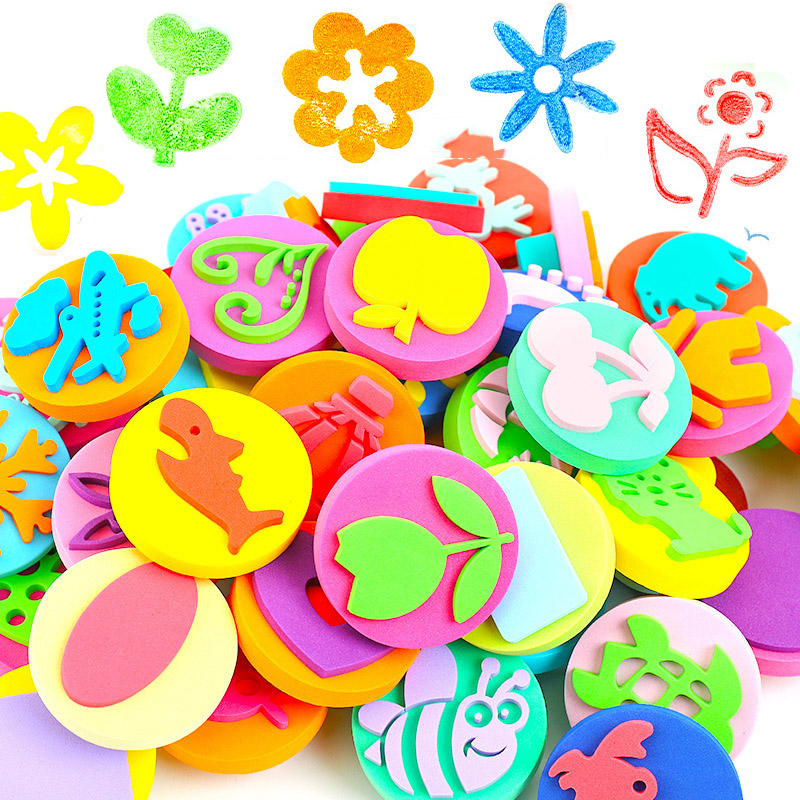 6Pcs/bag Foam Stamps for Paint - Tools Workshop For Kids avis et prix