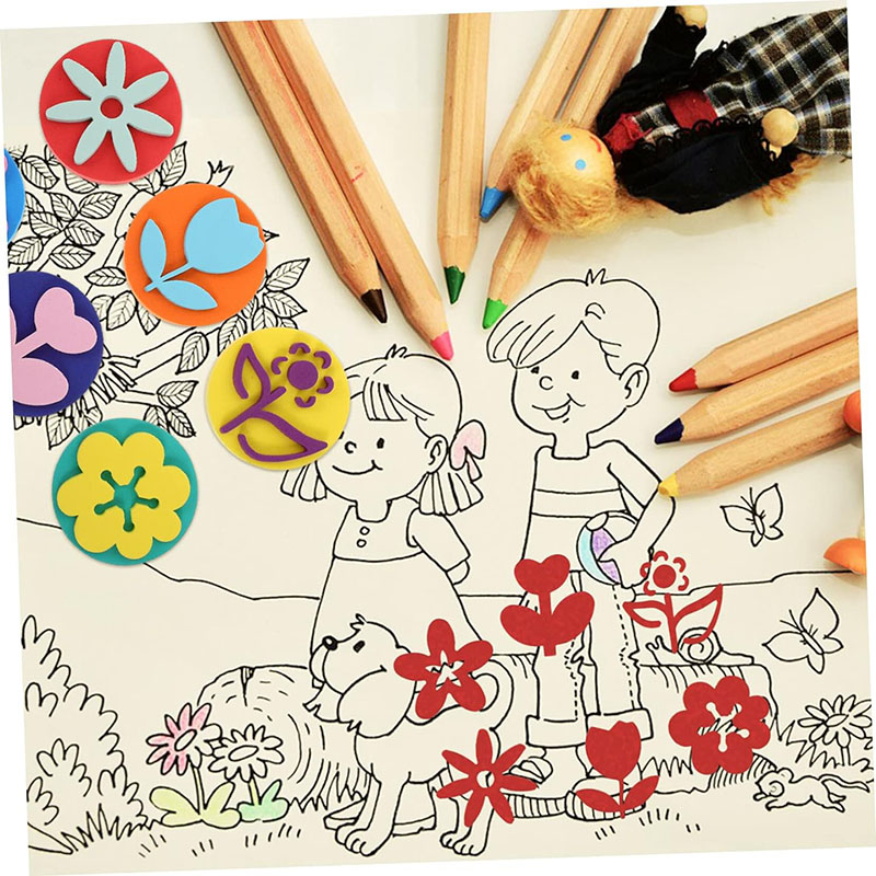 6Pcs/bag Foam Stamps for Paint - Tools Workshop For Kids avis et prix