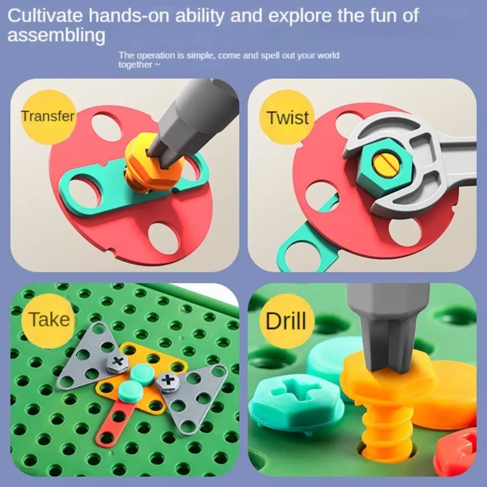 450Pcs Kids STEM Drill Set Cre - Workshop Tools Toy avis et prix