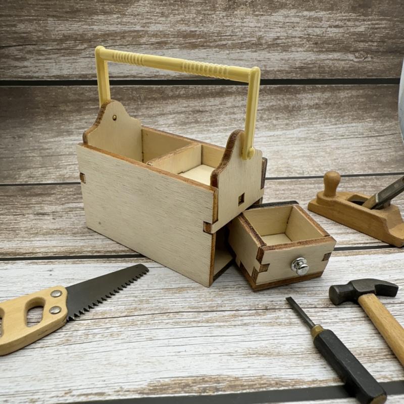 Hot 1/12 Dollhouse Mini Wooden - Workshop Tools Toy avis et prix