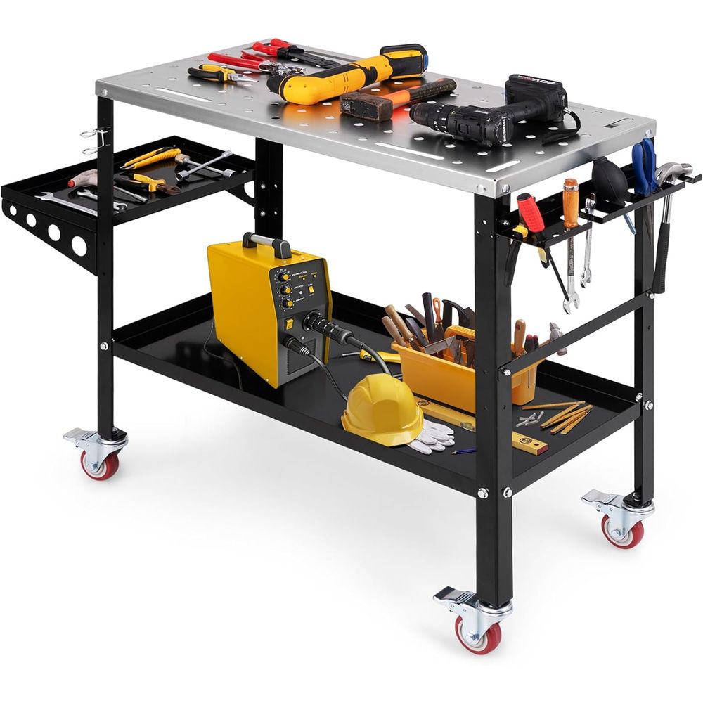 Sturdy 36x18 Welding Table wit - Workshop Tools Rack avis et prix